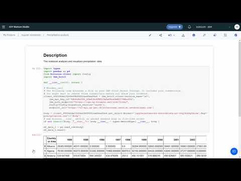 IBM Watson Studio: Jupyter notebook basics