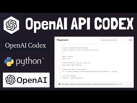OpenAI Codex Api - Generate Python Code with AI
